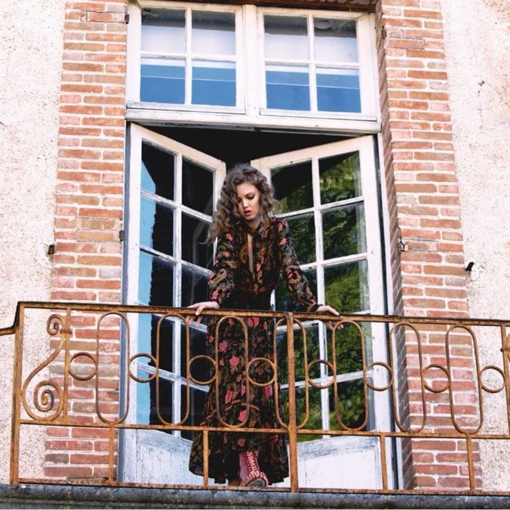 Spell and The Gypsy Collective Etienne Romantic  Bohemian Maxi Dress .